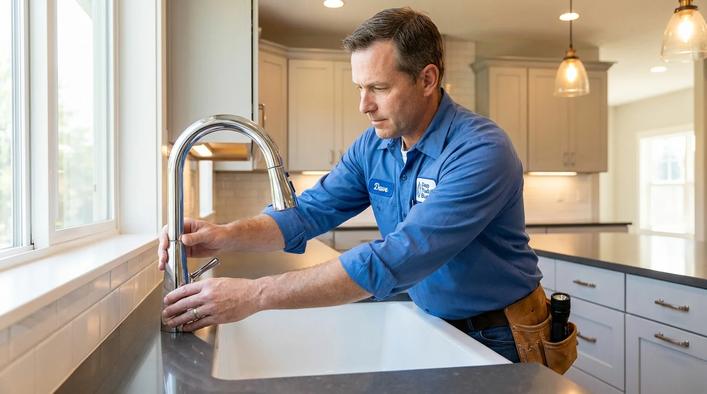 Kitchen faucet installation by Johns Plumbing LLC in Italy