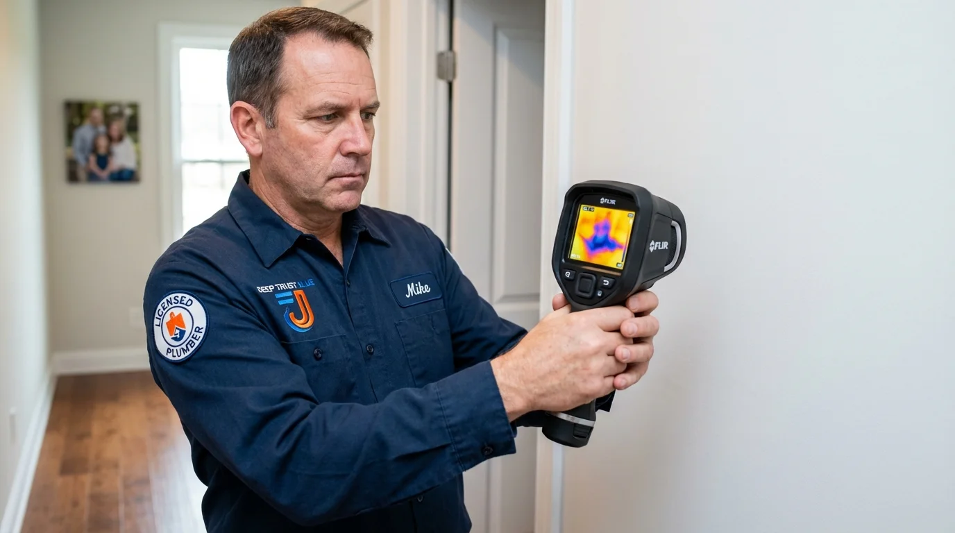 Thermal imaging leak detection by Johns Plumbing LLC in Italy